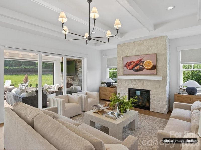 Furnished interior view inside a new home in , Charlotte (Image 10).