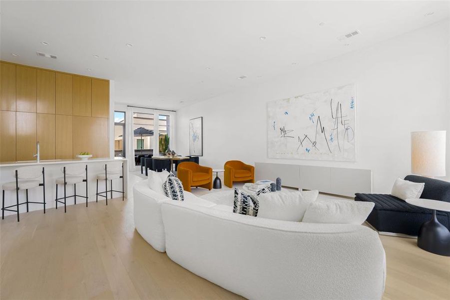 Furnished interior view inside a new home in , Dallas (Image 15).