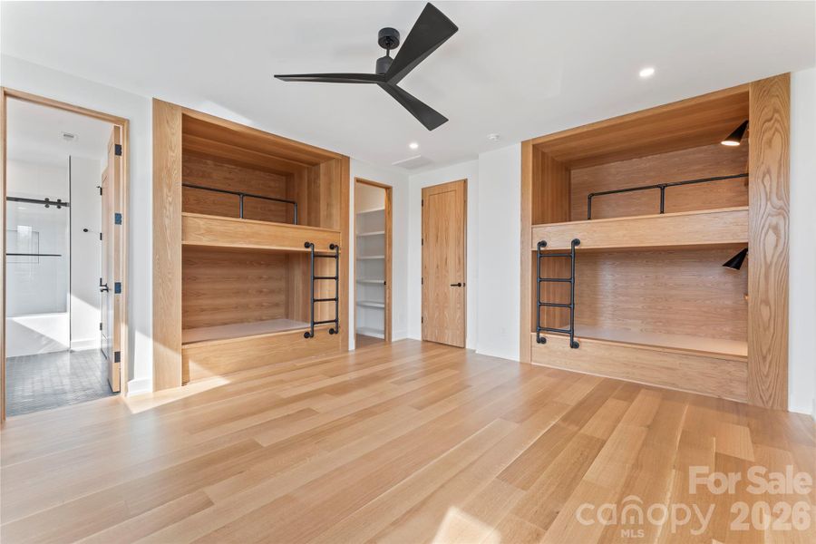 Bedroom 3 w/custom built in bunkbeds. Jack & Jill Bathroom