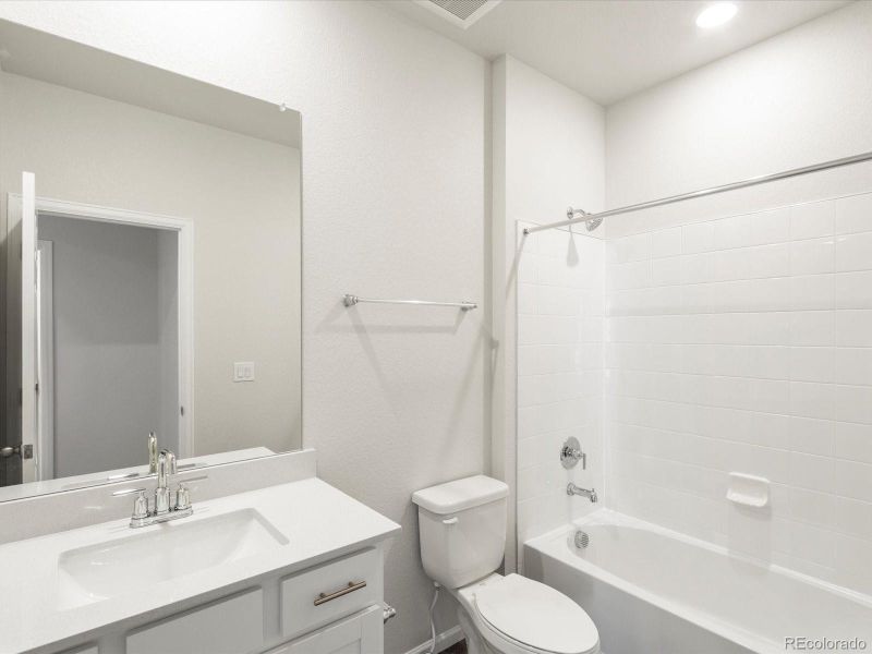 Furnished interior view inside a new home in Poudre Heights: The Alpine Collection, Windsor (Image 10).