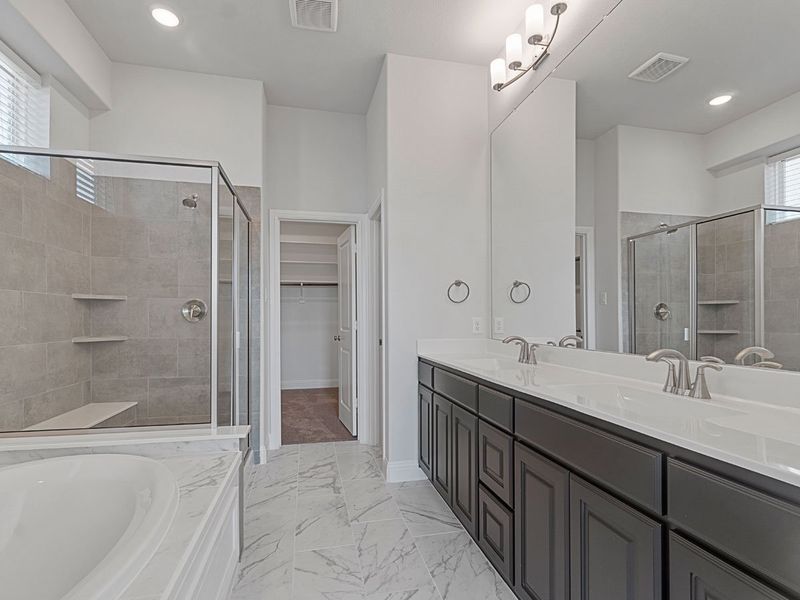 Representative furnished interior of a home built from the Weston by Landon Homes in Lexington Frisco, Frisco (Image 10).