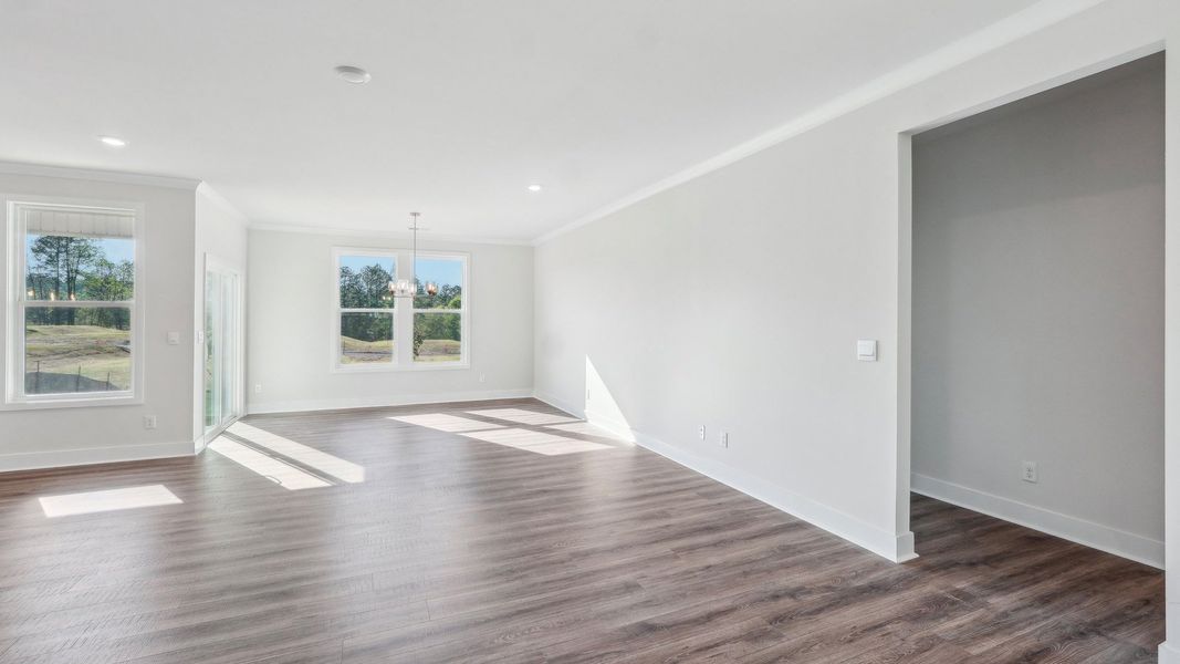 Representative unfurnished interior of a home built from the Willow by D.R. Horton in Westport, York (Image 17).
