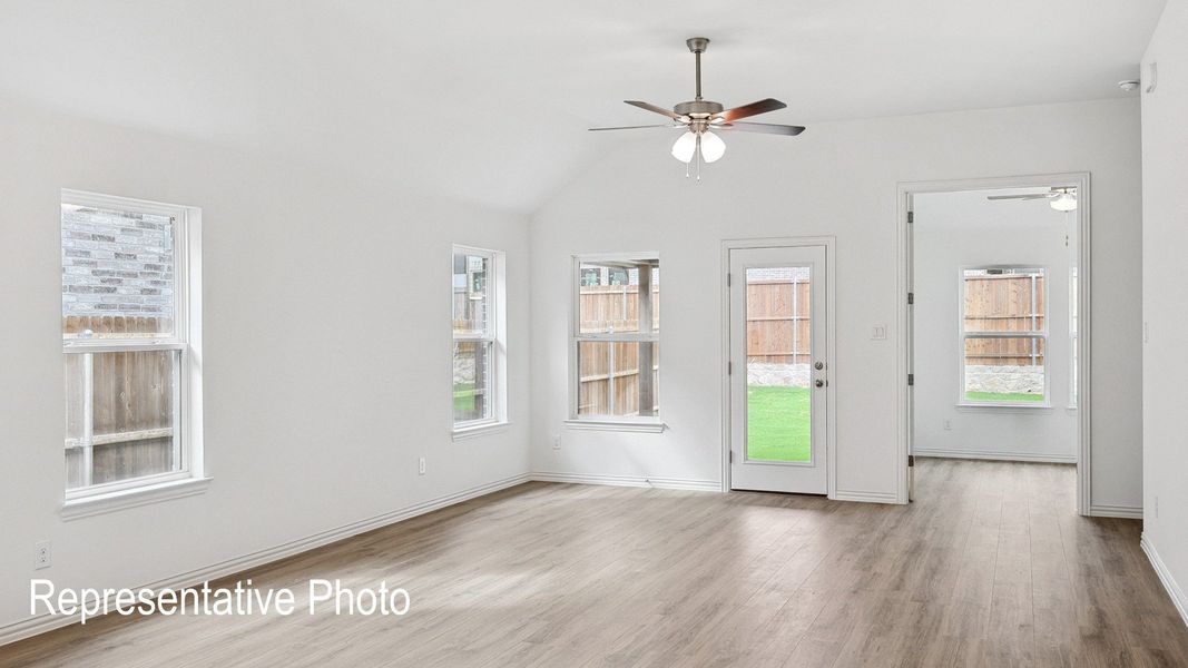 Furnished interior view inside a new home in Green Meadows Premier, Celina (Image 8).