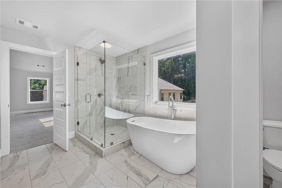 Furnished interior view inside a new home in , Atlanta (Image 9).