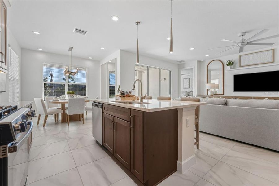 Furnished interior view inside a new home in Valencia Ridge, Wesley Chapel (Image 6).