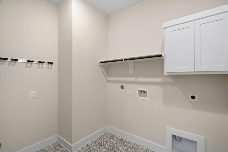 Laundry room.
