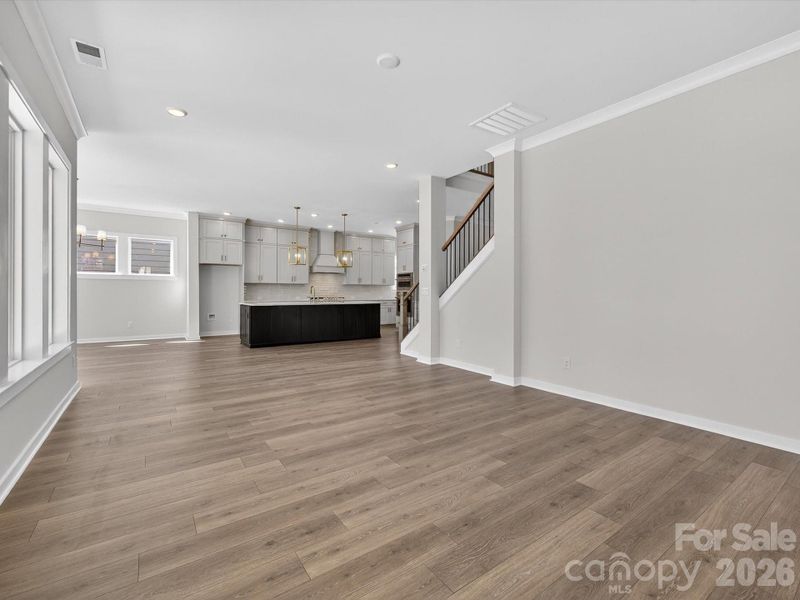 Spacious, unfurnished interior of a new home in North Creek Village, Huntersville (Image 25).