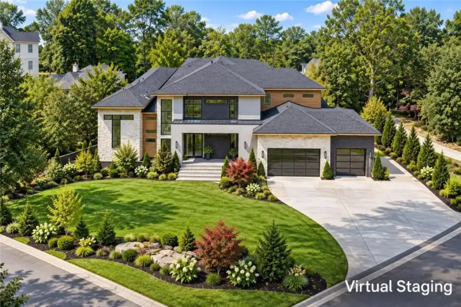 Front exterior of a new home in , Marietta, GA, highlighting curb appeal (Image 14).