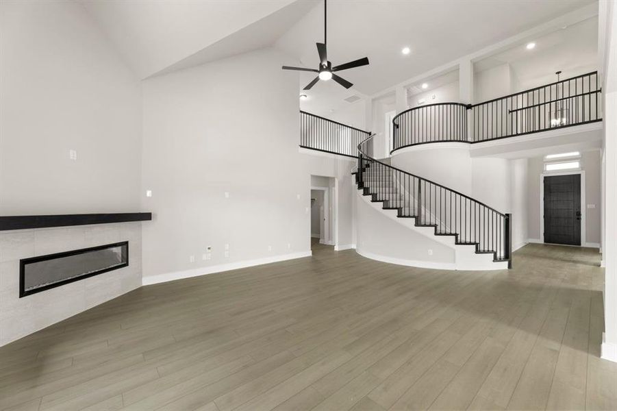 Furnished interior view inside a new home in Grayhawk Addition, Forney (Image 14). Furnished interior view inside a new home in Grayhawk Addition, Forney (Image 14).