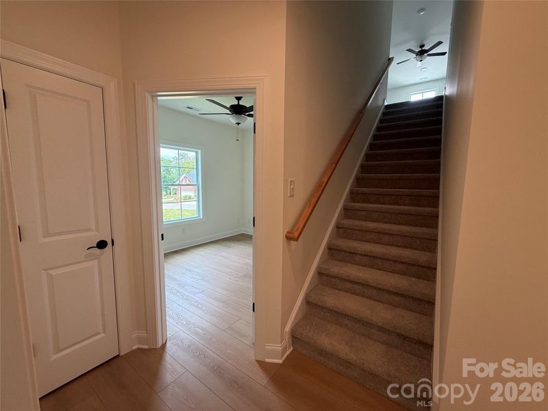 Stairs to the upper level