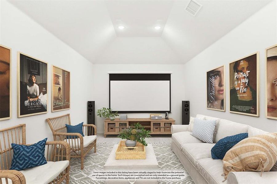 Furnished interior view inside a new home in Stone River Glen, Royse City (Image 17).