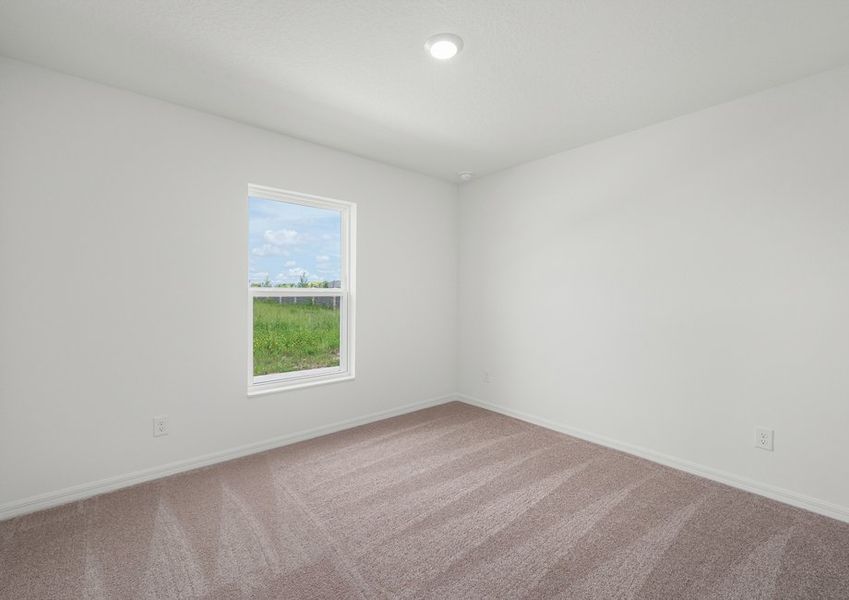 Each bedroom has its own closet