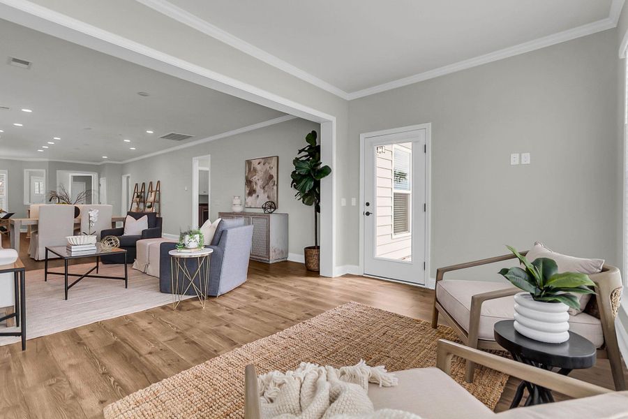 Furnished interior view inside a new home in , Summerville (Image 11).