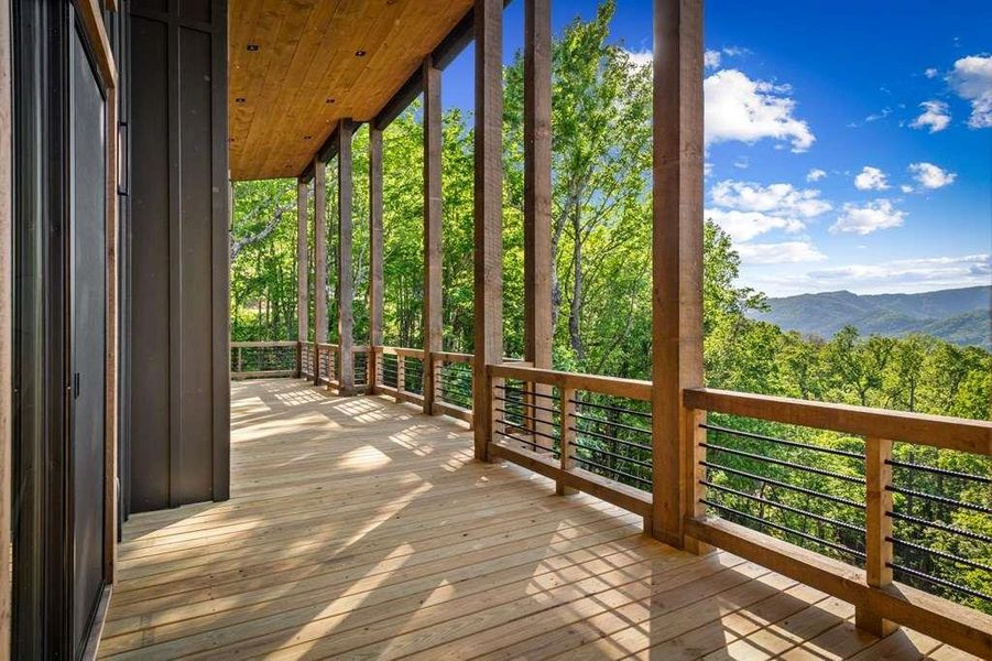 Exterior details and patio area of a home in , Blue Ridge (Image 35).