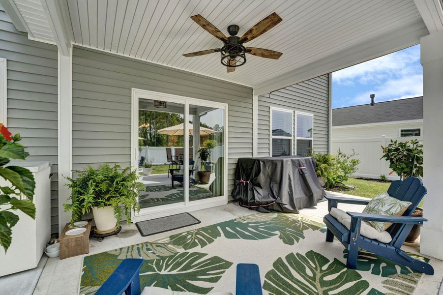 Exterior details and patio area of a home in , Hardeeville (Image 20).