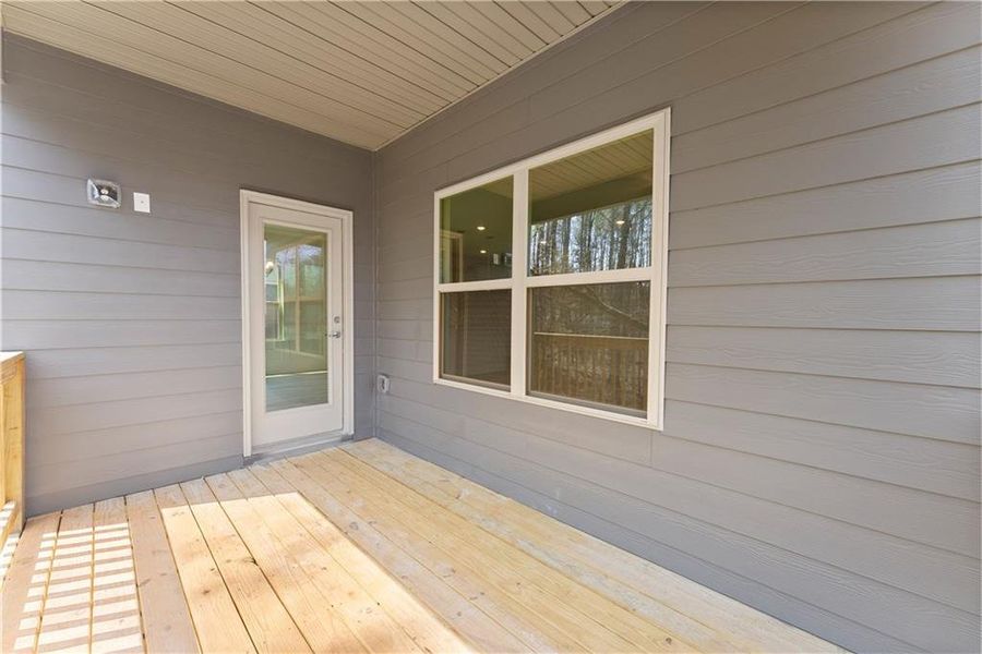 Exterior details and patio area of a home in Magnolia Villas, Cornelia (Image 3).
