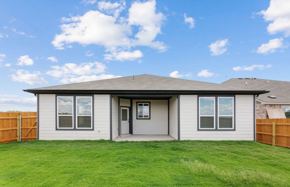 Exterior details and patio area of a home in Lagos, Manor (Image 3). Exterior details and patio area of a home in Lagos, Manor (Image 3).