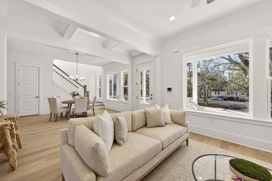 Furnished interior view inside a new home in , Charleston (Image 5).