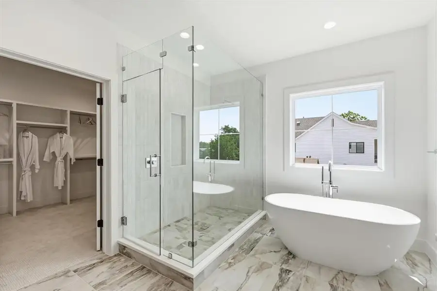 Furnished interior view inside a new home in , Dallas (Image 25).