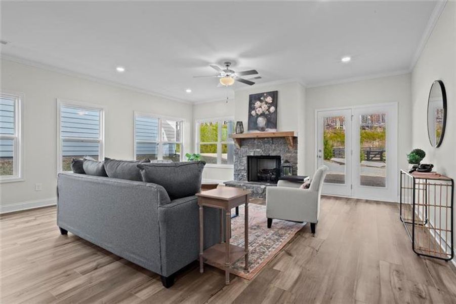 Furnished interior view inside a new home in Stratford at NatureWalk, Dallas (Image 10).