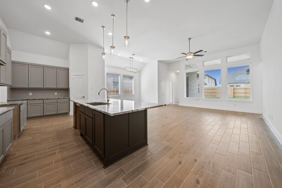 Furnished interior view inside a new home in Meridiana, Manvel (Image 7).