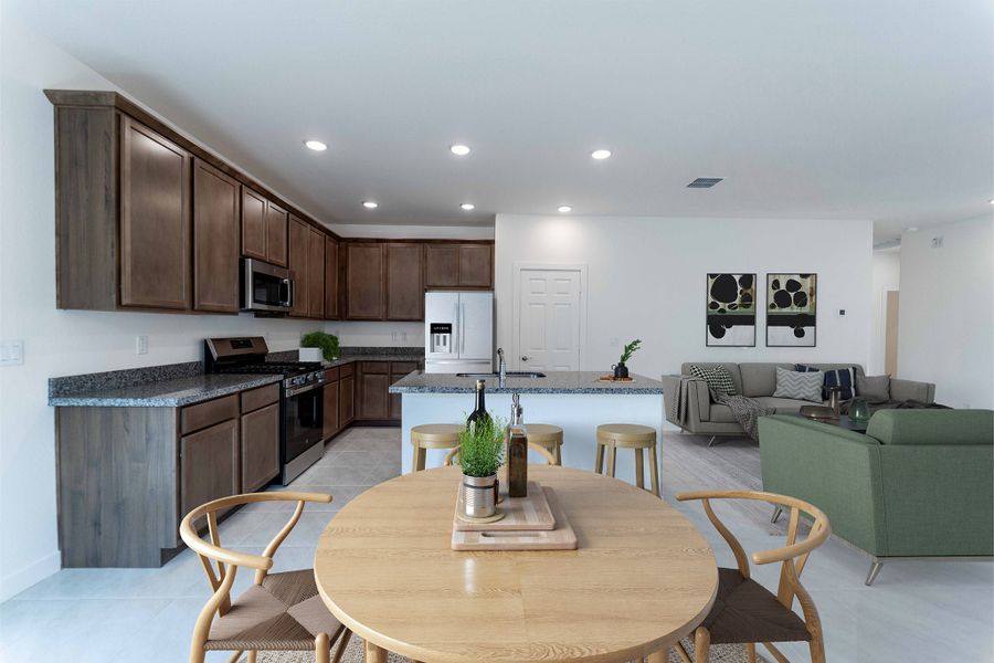 Furnished interior view inside a new home in Rancho Santa Rosa, Maricopa (Image 8).