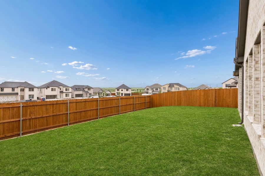 Patio in the Claret home plan by Trophy Signature Homes – REPRESENTATIVE PHOTO