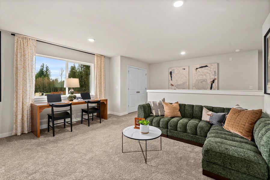 Furnished interior view inside a new home in , Leon Valley (Image 18). Furnished interior view inside a new home in , Leon Valley (Image 18).