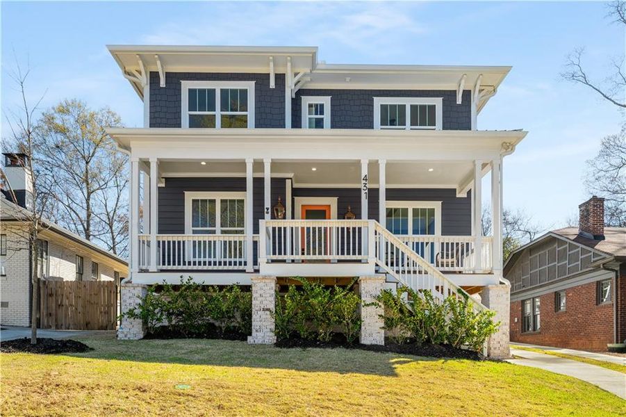 Exterior details and patio area of a home in , Atlanta (Image 4).
