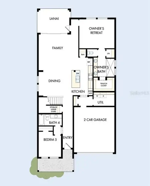 2D floor plan layout of this home in , Apollo Beach, FL (Image 4).
