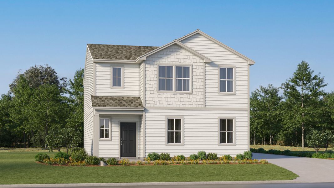 Front exterior of a new home in Crossvine Village, LaGrange, GA, highlighting curb appeal (Image 1). Front exterior of a new home in Crossvine Village, LaGrange, GA, highlighting curb appeal (Image 1).