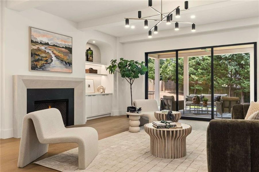 Furnished interior view inside a new home in , Brookhaven (Image 16).