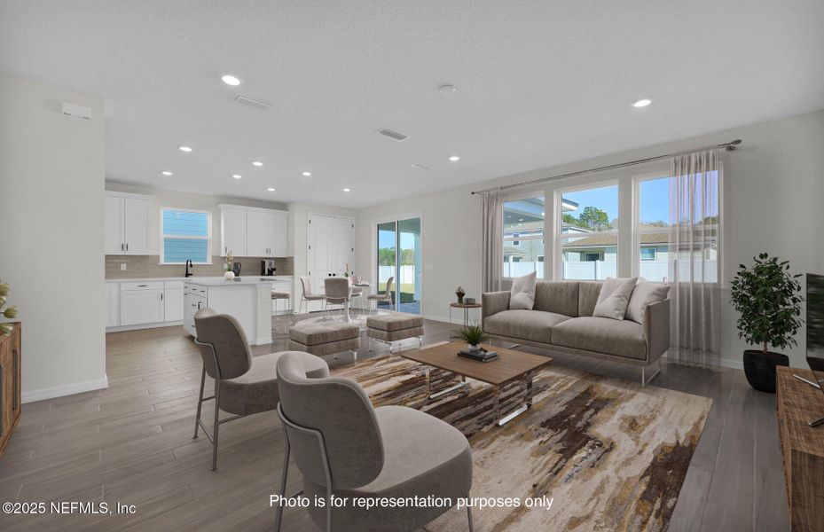 Furnished interior view inside a new home in Murray Farms, Middleburg (Image 18).