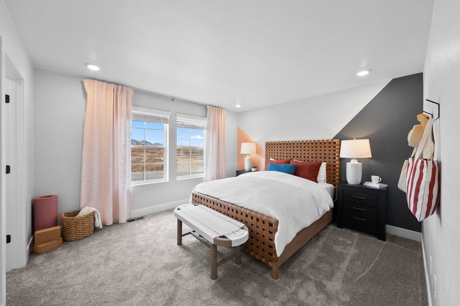 Furnished interior view inside a new home in Trailstone, Arvada (Image 13).
