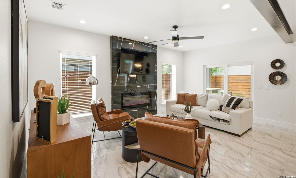 Furnished interior view inside a new home in , San Antonio (Image 4).