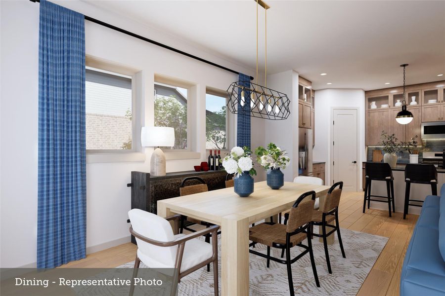 Furnished interior view inside a new home in Legacy, League City (Image 6).