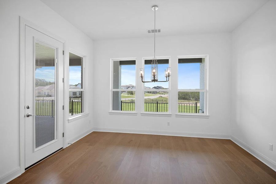Spacious, unfurnished interior of a new home in Clearwater Ranch, Liberty Hill (Image 10). Spacious, unfurnished interior of a new home in Clearwater Ranch, Liberty Hill (Image 10).
