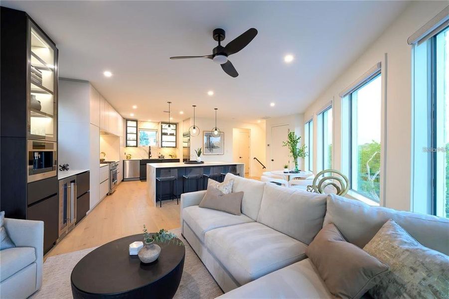 Furnished interior view inside a new home in , Sarasota (Image 7).