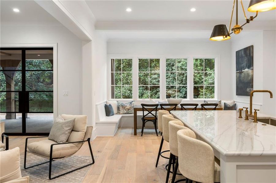 Furnished interior view inside a new home in , Atlanta (Image 26).