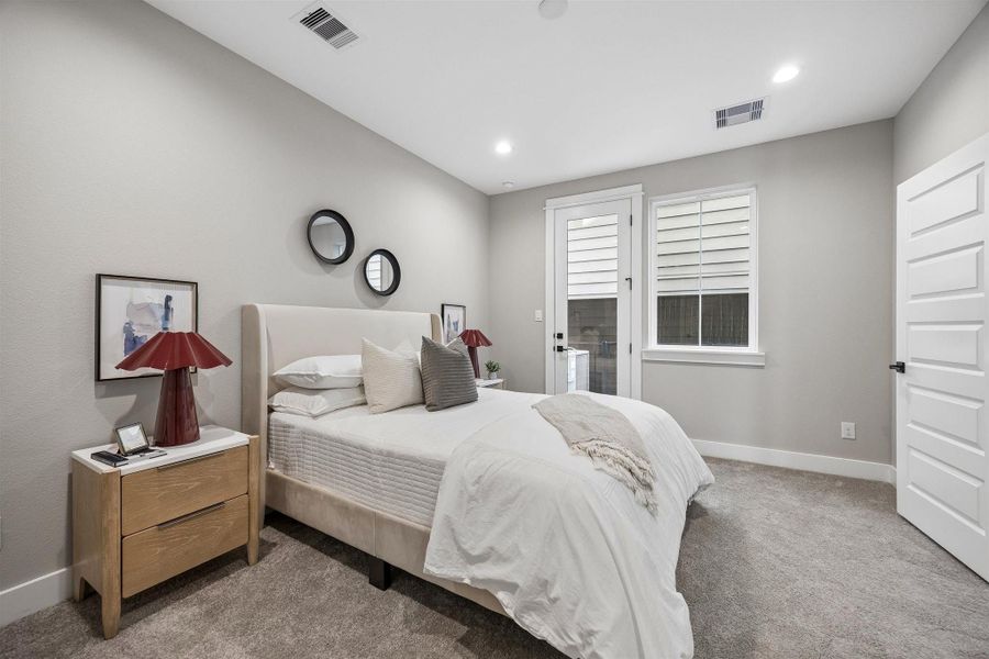 Furnished interior view inside a new home in , Houston (Image 37).
