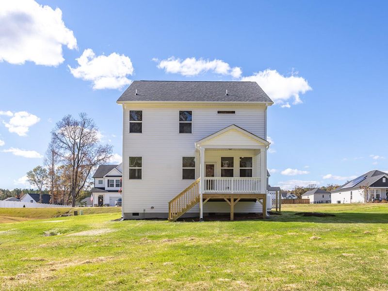 Exterior details and patio area of a home in Wellers Knoll, Lillington (Image 3).