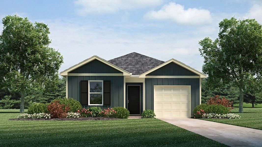 Representative exterior photo of a completed home built from the CAMERON by D.R. Horton in Saddle Trace, Lewisburg, TN (Image 1).