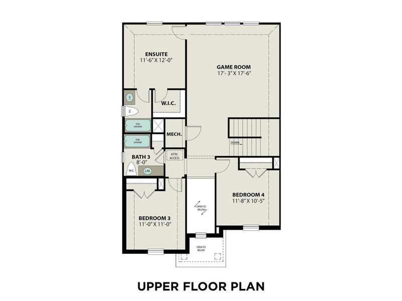 2D floor plan layout for the The Philip A by Davidson Homes LLC in Sierra Vista, Rosharon, TX (Image 4). 2D floor plan layout for the The Philip A by Davidson Homes LLC in Sierra Vista, Rosharon, TX (Image 4).