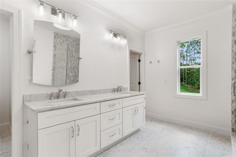 Furnished interior view inside a new home in , Marietta (Image 10).