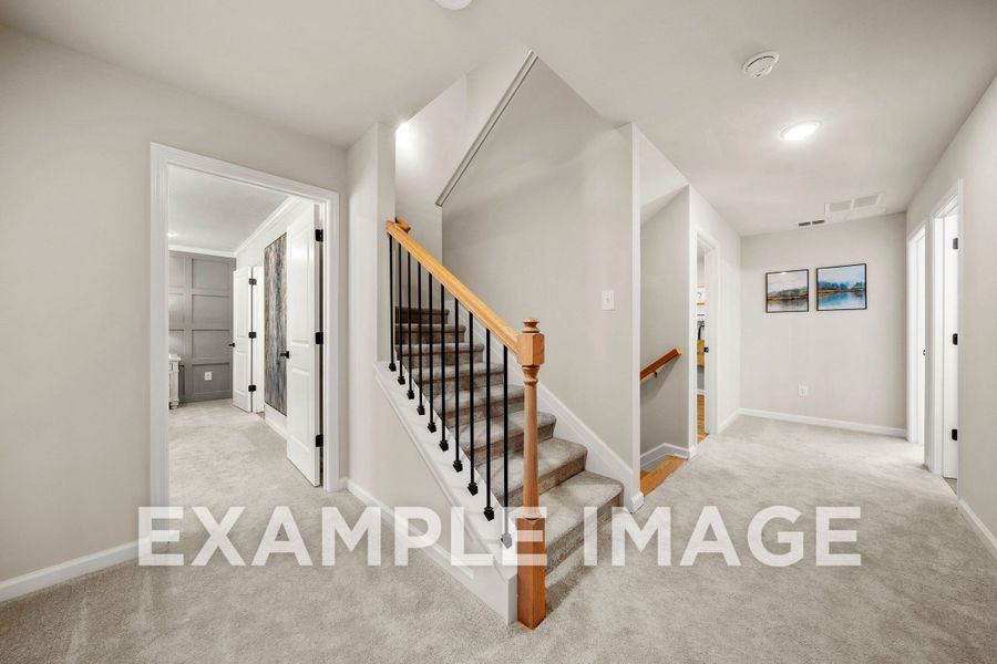 Representative unfurnished interior of a home built from the The Hickory B by Davidson Homes LLC in Cedar Farms, Winder (Image 22).