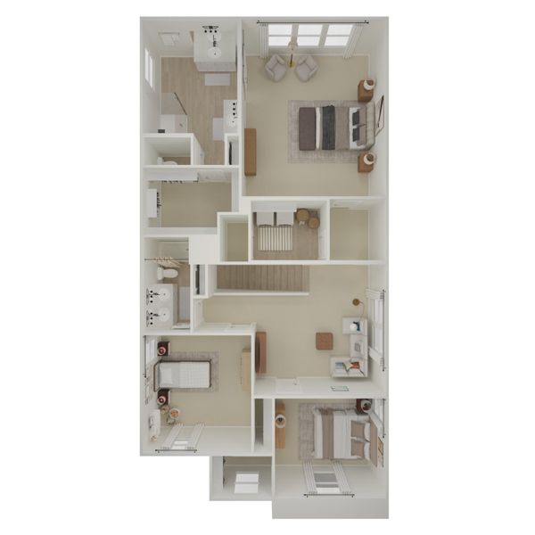 2D floor plan layout for the Avalon by K. Hovnanian® Homes in Manor at Legacy Place, Peoria, AZ (Image 6).