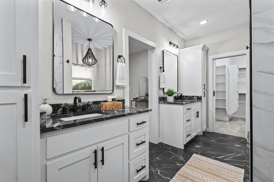 Furnished interior view inside a new home in , Blossom (Image 6).