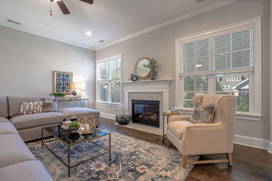 Representative furnished interior of a home built from the Cushing II - Elite Collection by Mungo Homes in Suter Estates, Easley (Image 4).
