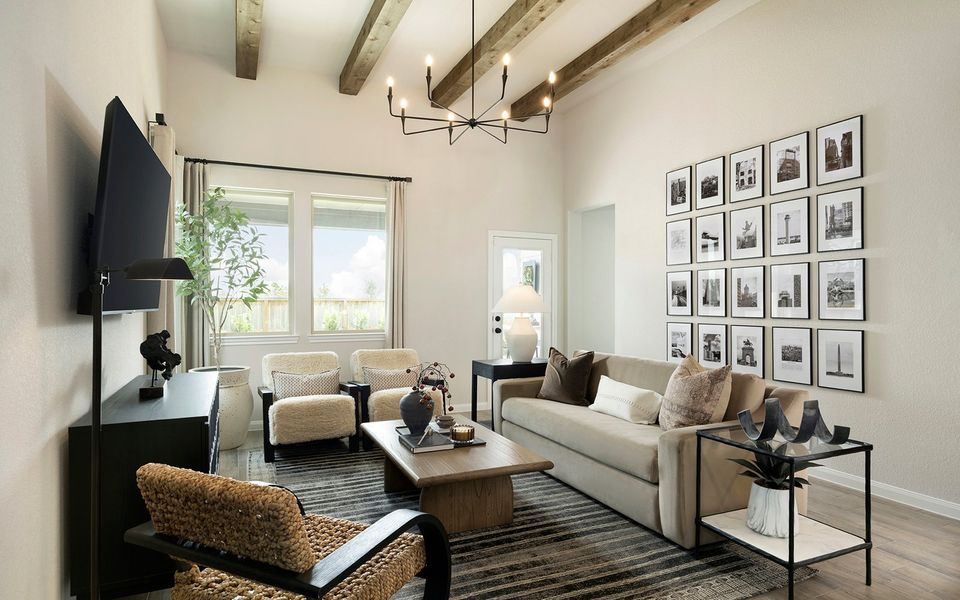 Representative furnished interior of a home built from the Lantana by Brookfield Residential in Elyson, Katy (Image 11).
