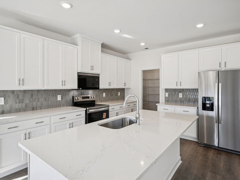 Furnished interior view inside a new home in Nelson's Creek, Mocksville (Image 5).